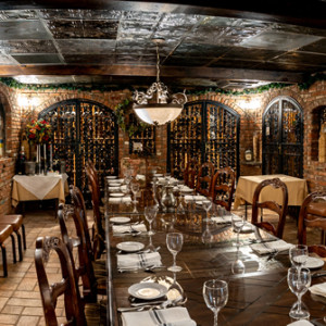 empty dining room view